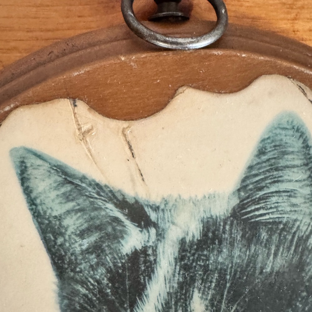 Cat Art Wall Decor Set - Blue and Brown - Picture 5 of 12